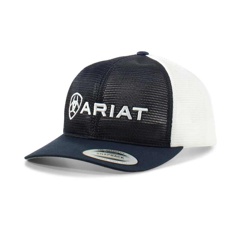 Ariat Men's Navy Trucker Ball Cap