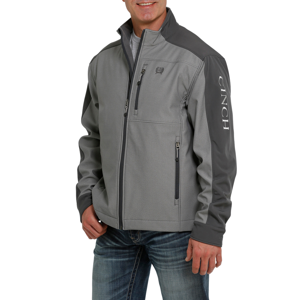 Gray hot sale cinch jacket