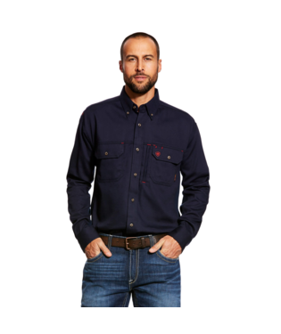 Men’s Ariat FR Solid Vent Navy Shirt