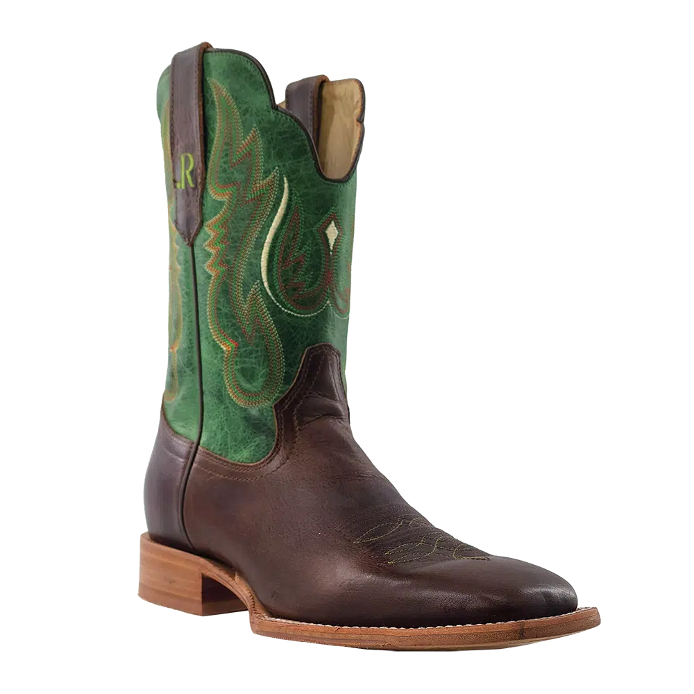 Men’s R.Watson Tobacco & Vintage Green Cowhide Boot