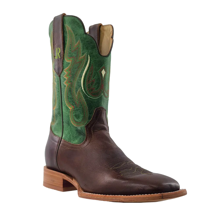 Men’s R.Watson Tobacco & Vintage Green Cowhide Boot