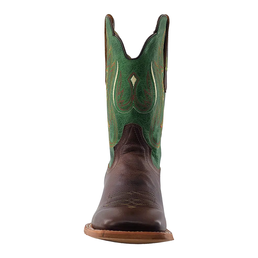 Men’s R.Watson Tobacco & Vintage Green Cowhide Boot