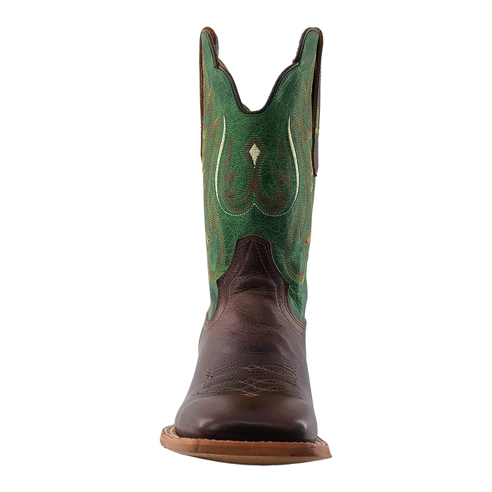 Men’s R.Watson Tobacco & Vintage Green Cowhide Boot