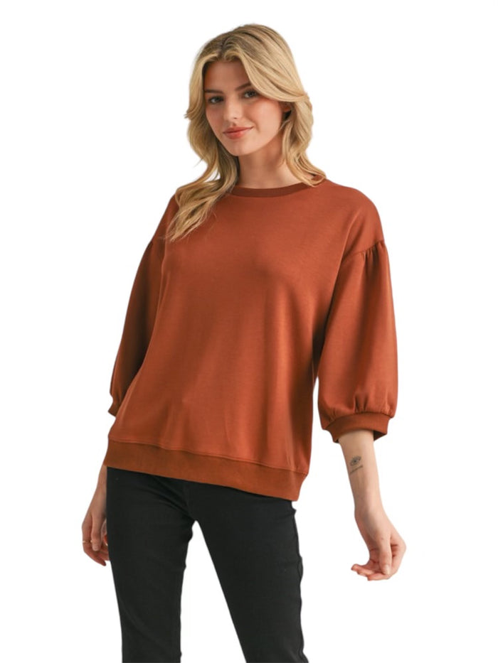 Ladies Toffee Sweatshirt Top