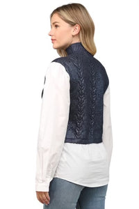 Ladies Sweater Vest/Oxford Top