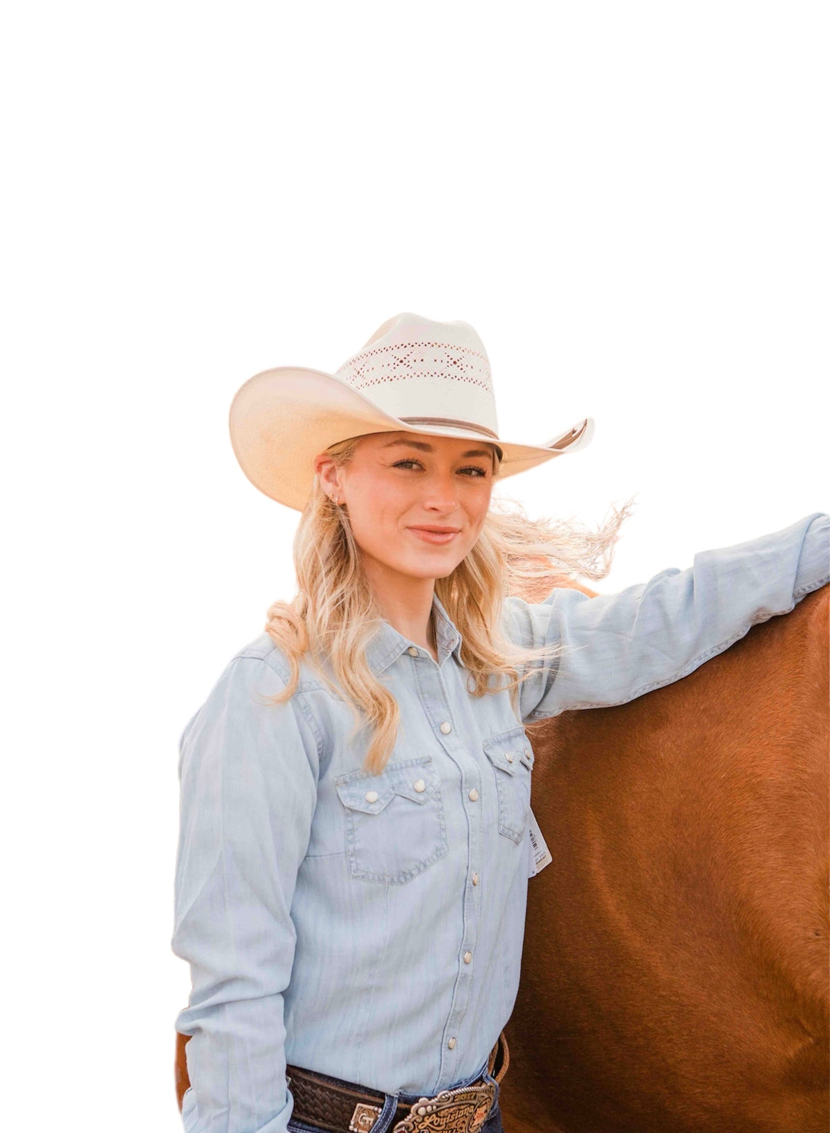 Ladies Ariat Chambray Western Shirt