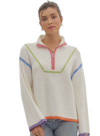 Ladies Snow Zip Sweater