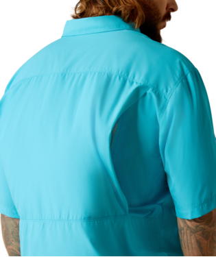 Men's Ariat Turquoise Reef Venttek Short Sleeve Shirt