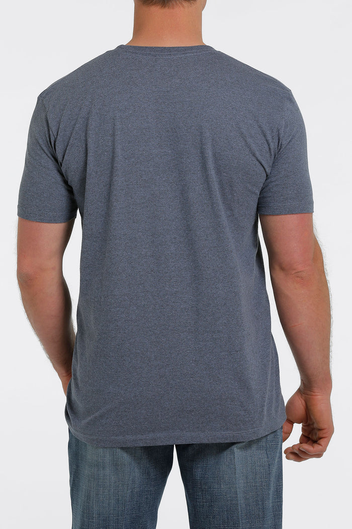 Men's Cinch Heather Blue Short Sleeve Tee